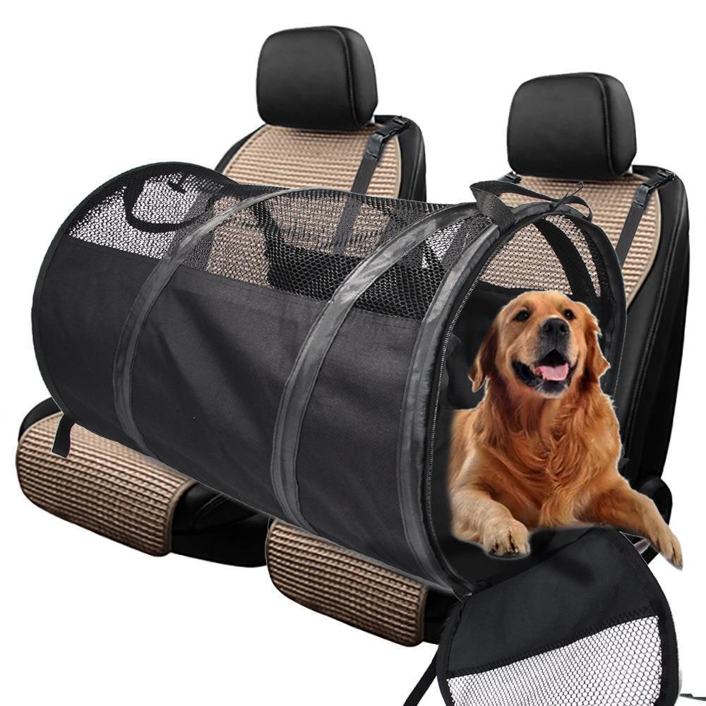 中型犬用筒型車載対応犬キャリーバッグ