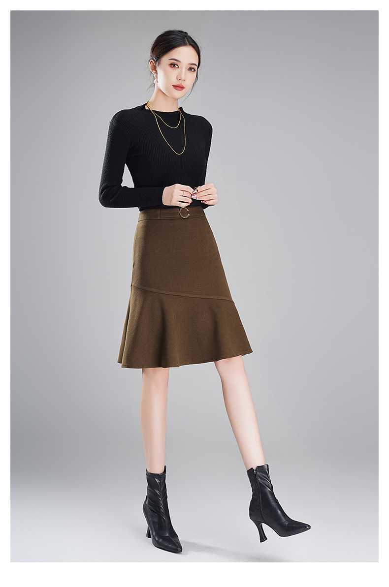 女性らしい魅力が光る！茶色のマーメイドスカートおすすめ5選