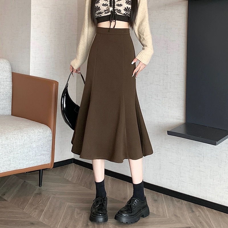 マーメイドスカート 優美なマーメイドシルエットスカート