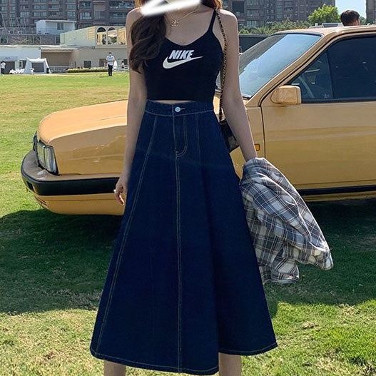 マーメイドスカート 優美なシルエット マーメイドデニム