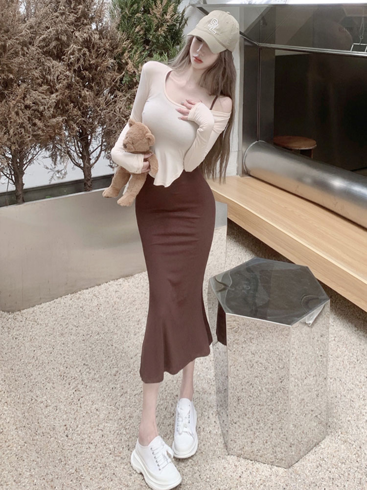 マーメイドスカート 優美なシルエット マーメイドスカート