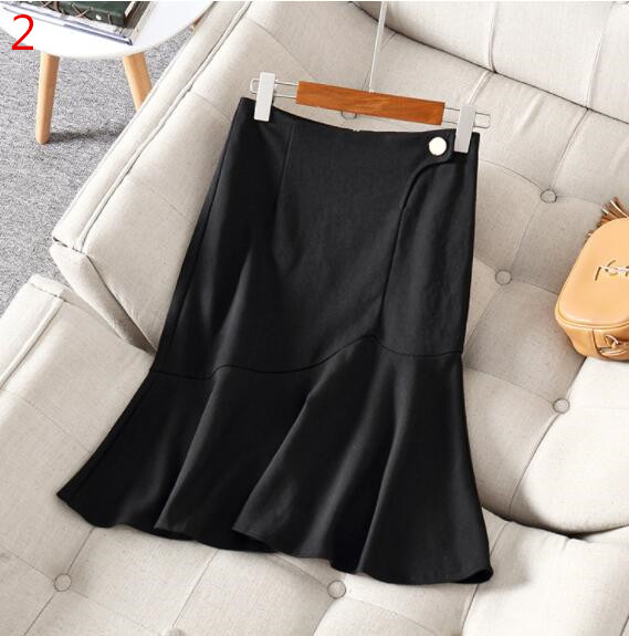 千鳥格子ハイウエストマーメイドスカート