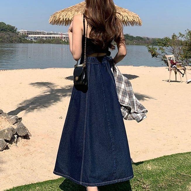 マーメイドスカート 優美なシルエット マーメイドデニム