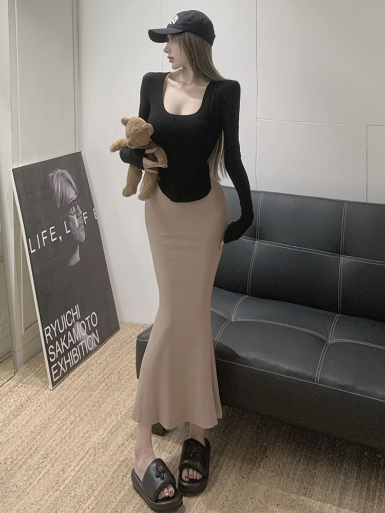 マーメイドスカート 優美なシルエット マーメイドスカート
