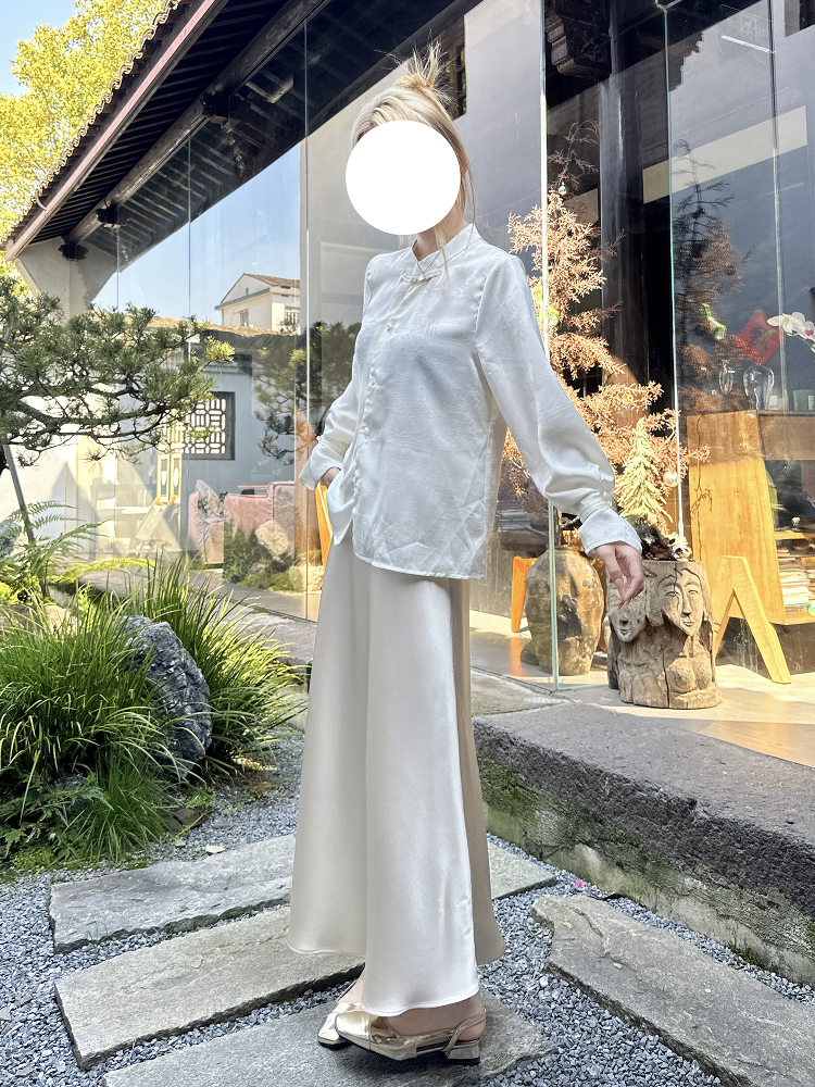 マーメイドスカート 優美流線マーメイドサテンスカート