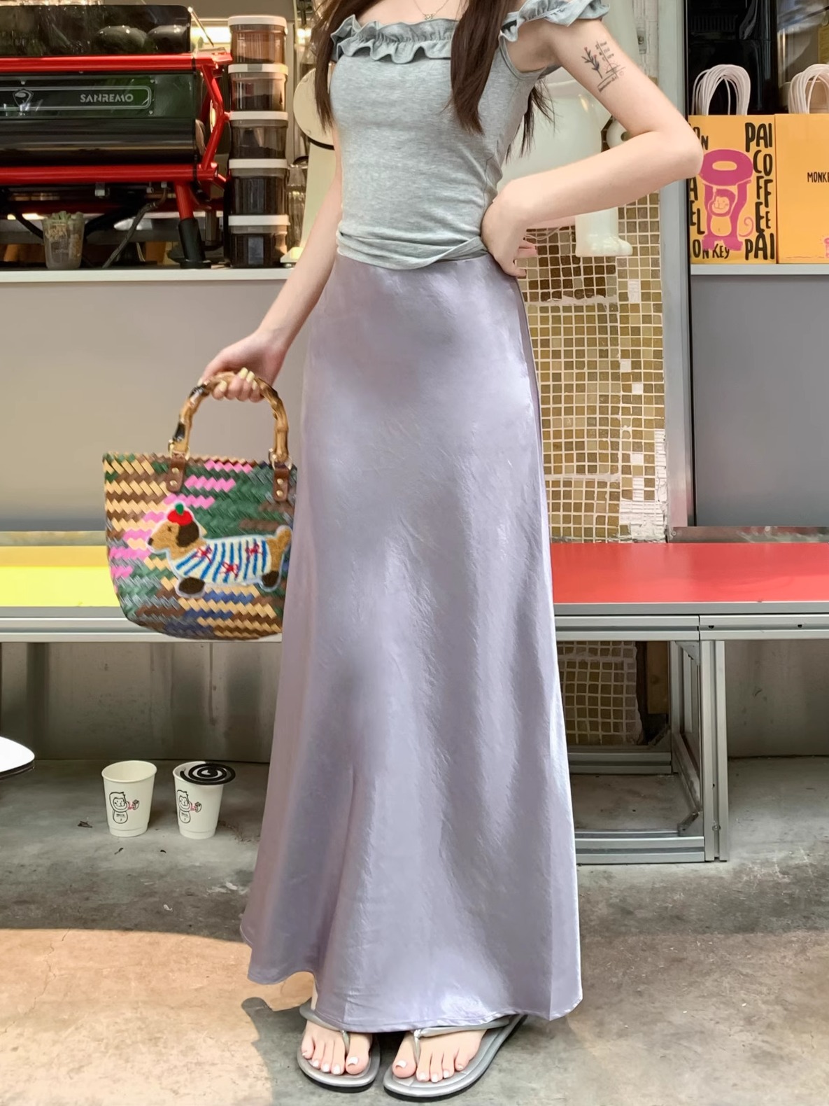 マーメイドスカート 艶やか優美マーメイドスカート