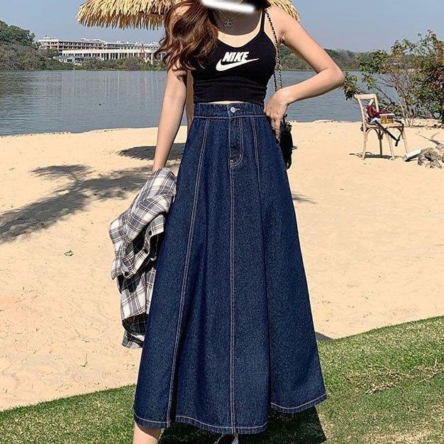 マーメイドスカート 優美なシルエット マーメイドデニム