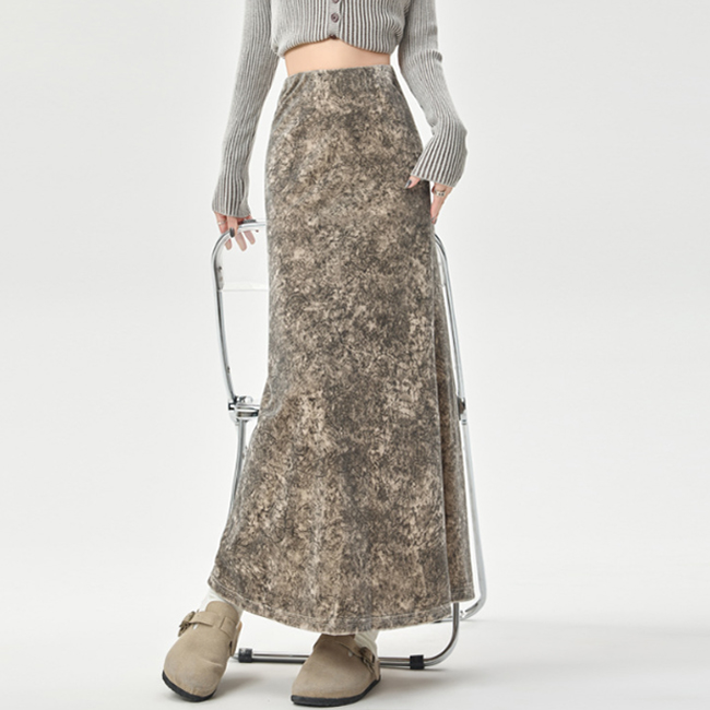 初回送料無料 大人可愛いタイダイ風マーメイドスカート