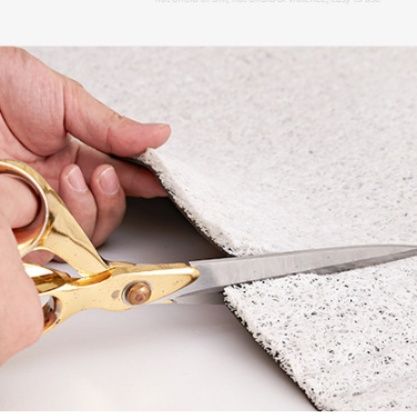 玄関マット 半円型花柄刺繍デザイン屋外用玄関マット