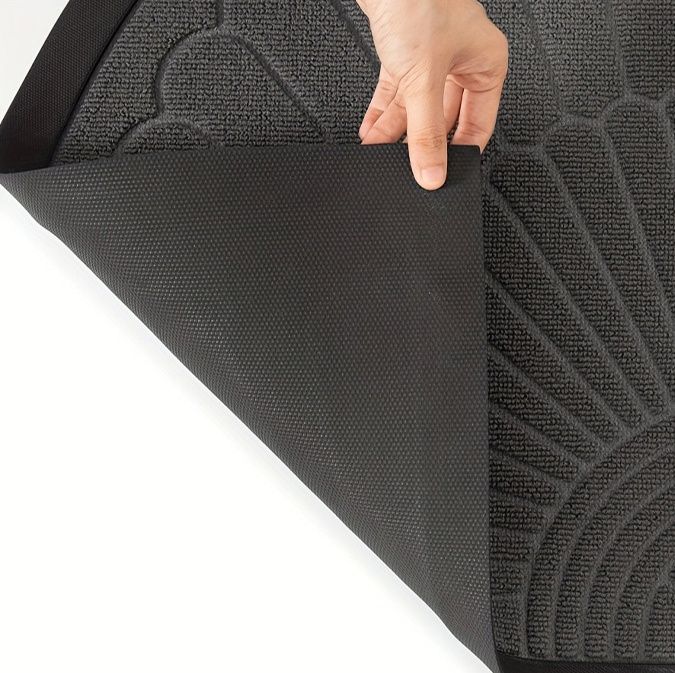 玄関マット 吸水速乾扇型デザイン玄関マット屋外用
