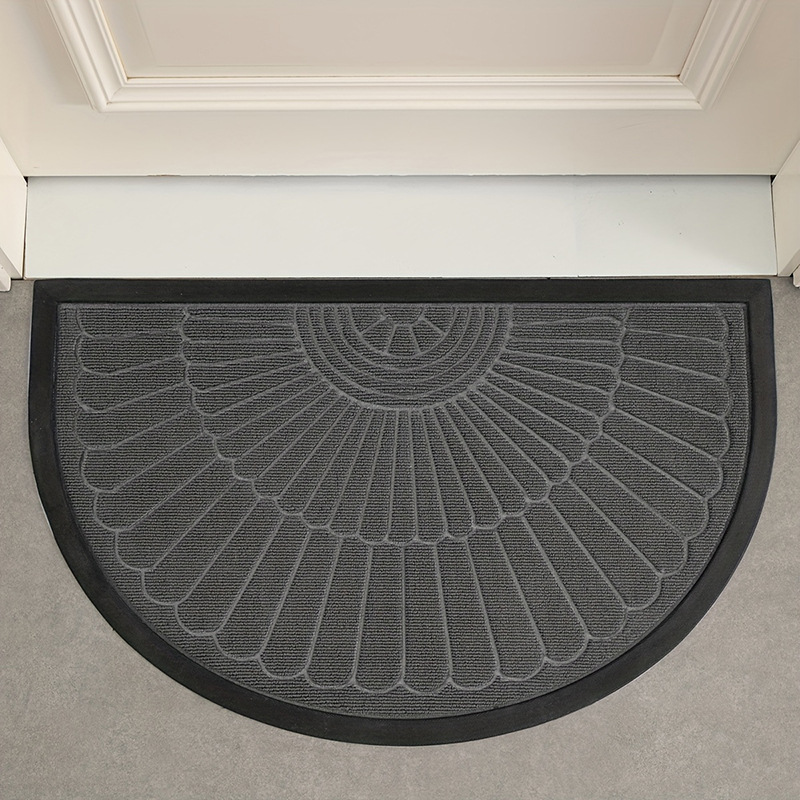 玄関マット 吸水速乾扇型デザイン玄関マット屋外用