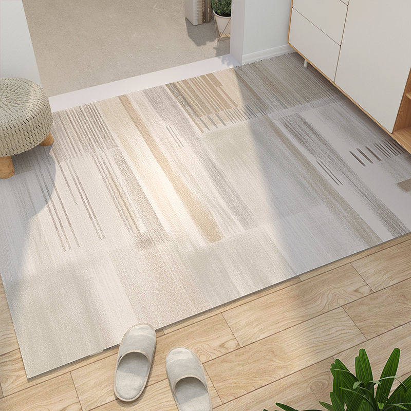 玄関マット 幾何学模様の立体感あるモダン