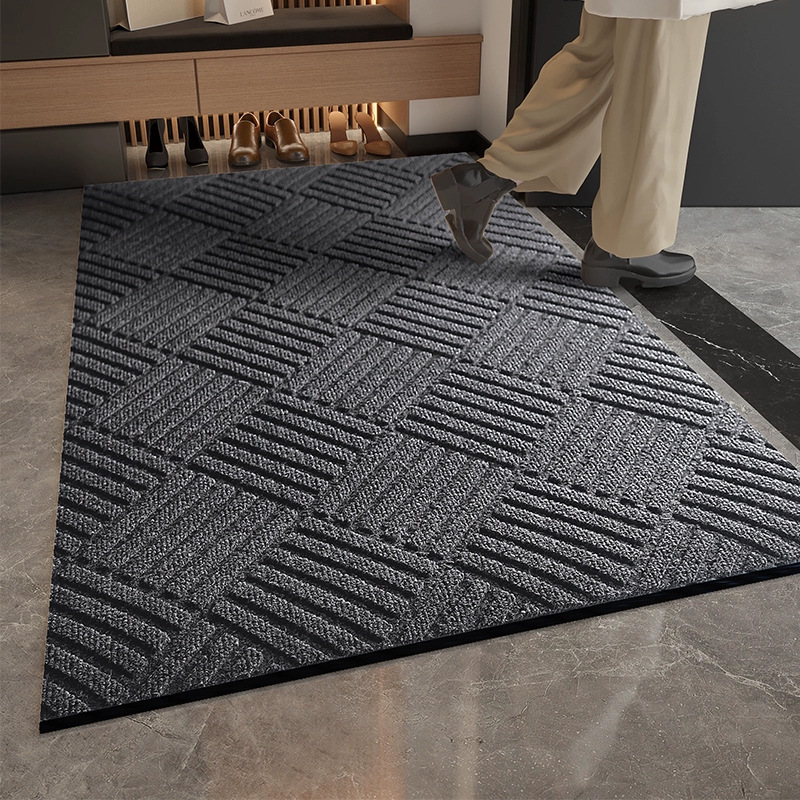 玄関マット 立体溝構造幾何学模様吸水速乾