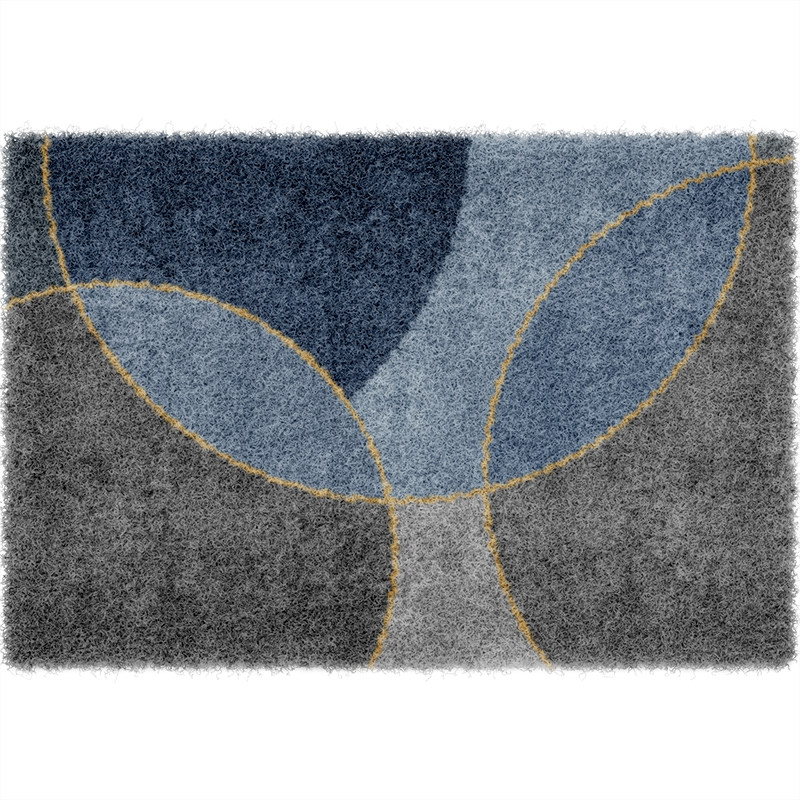 玄関マット 北欧風幾何学模様デザイン