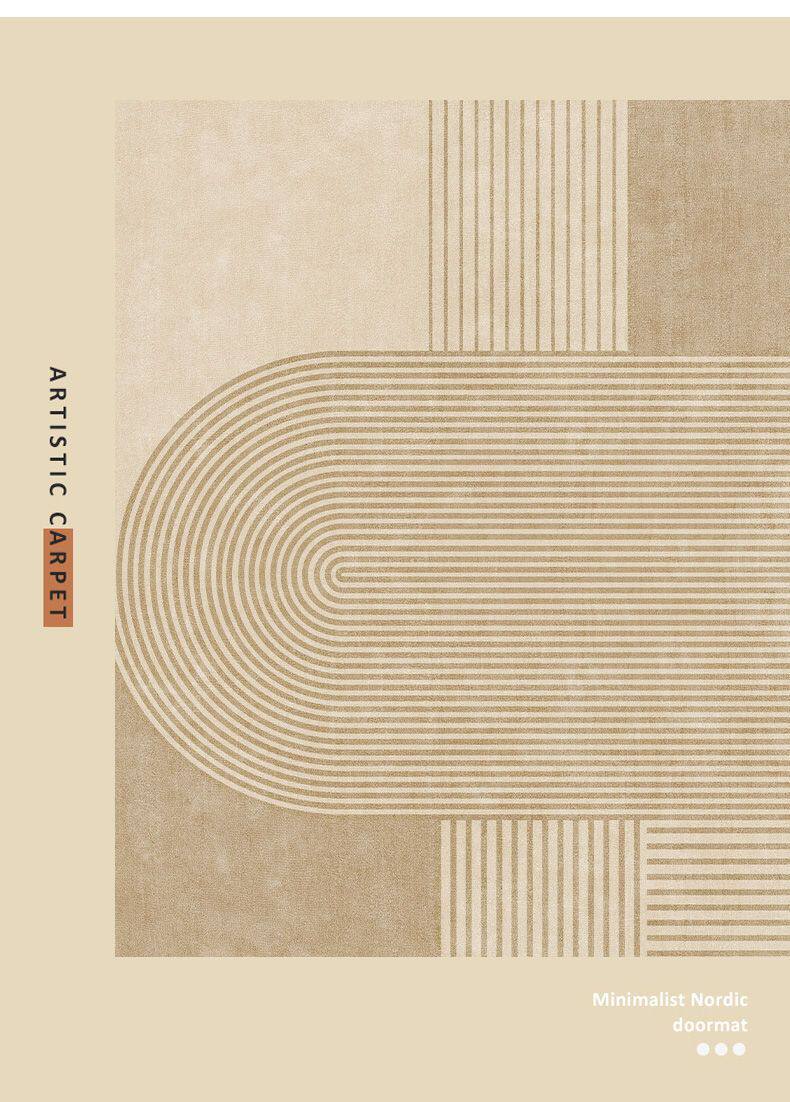 玄関マット 幾何学模様の立体感あるモダン