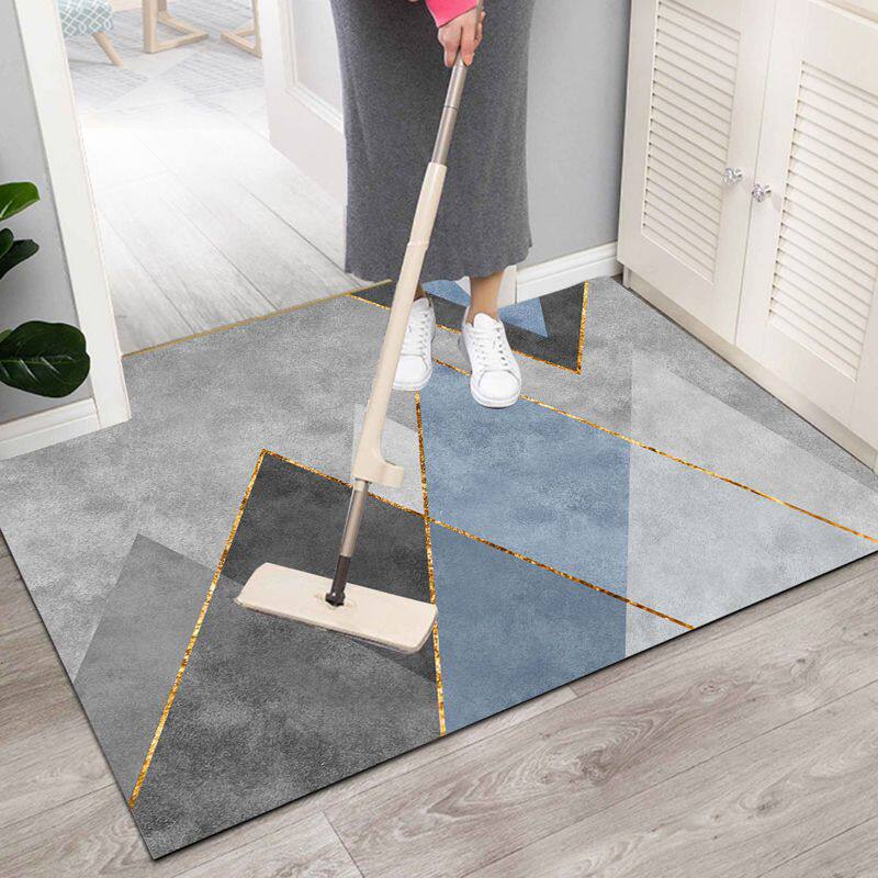 玄関マット 幾何学模様デザイン抽象アート