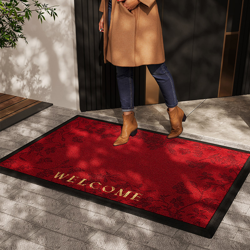 玄関マット 業務用耐久性吸水泥除け玄関屋外用マット滑り止め加工