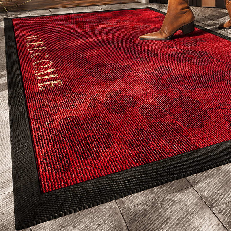 玄関マット 業務用耐久性吸水泥除け玄関屋外用マット滑り止め加工