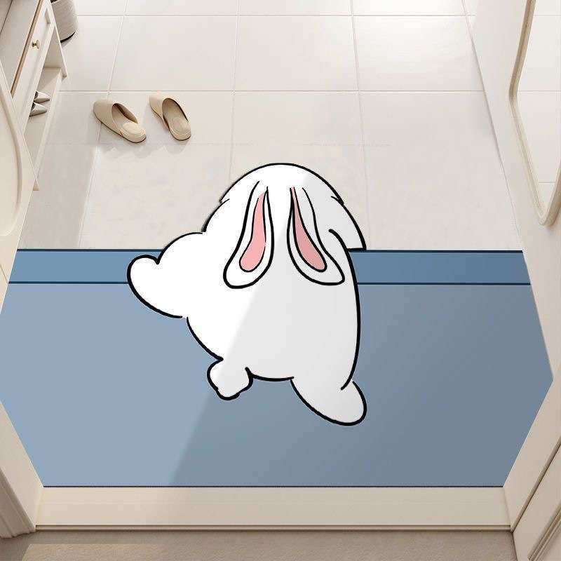 玄関マット もふもふ動物のお出迎えマット