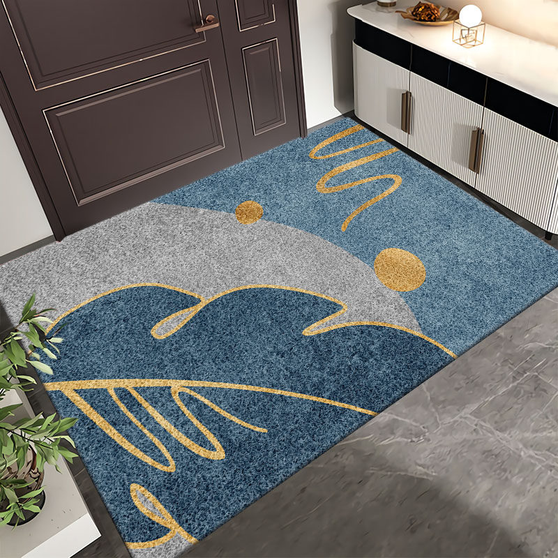 玄関マット 北欧風幾何学模様デザイン