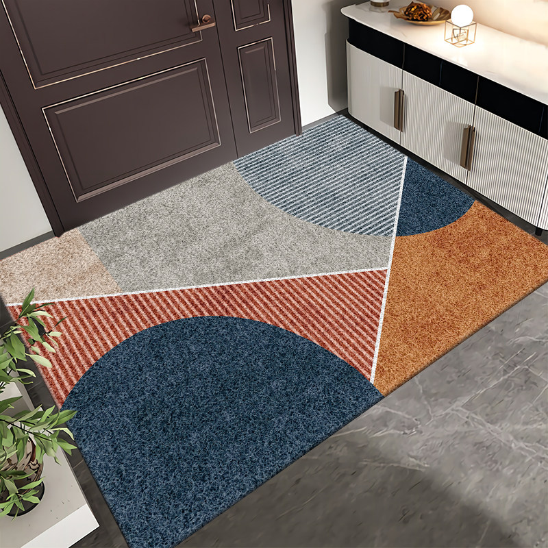 玄関マット 北欧風幾何学模様デザイン