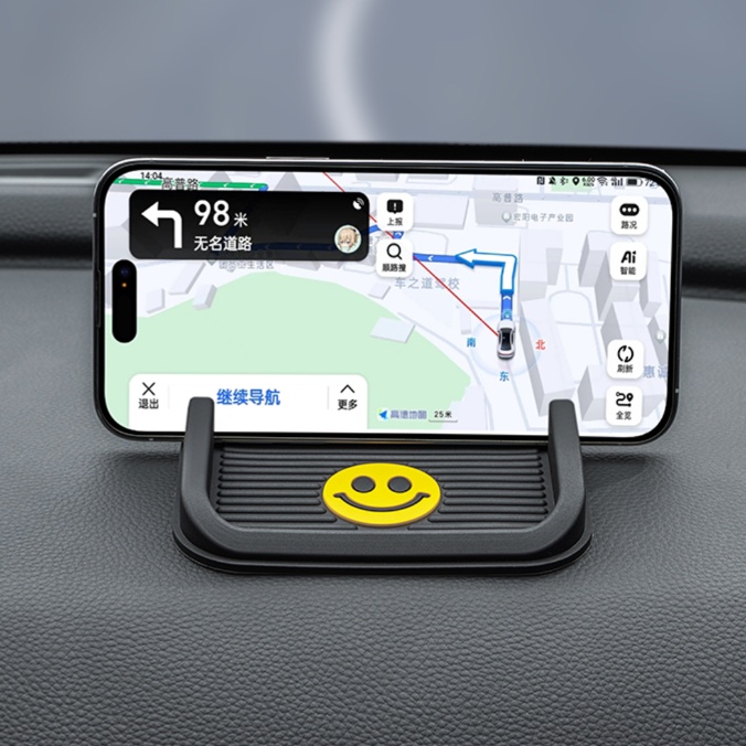 スマホホルダー　車 波型滑り止め付き携帯スタンド