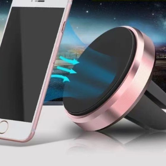 車 スマホホルダー 磁石式自動開閉車載端末固定器具エアコン装着型