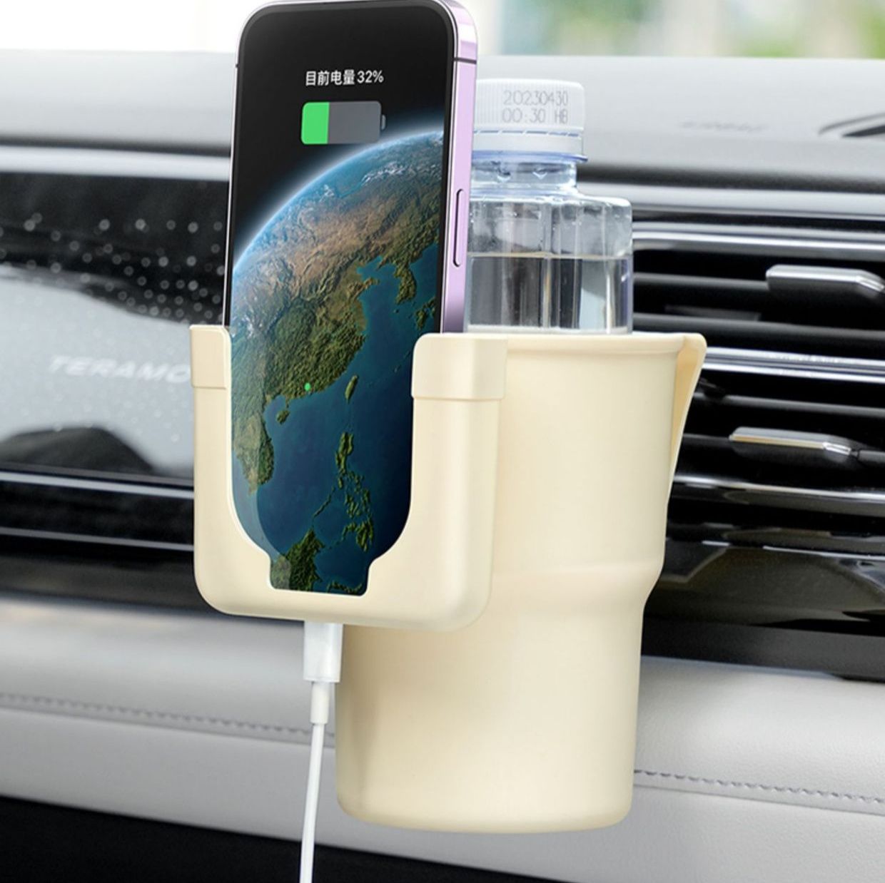 車 スマホホルダー 多機能車載置物杯携帯電話固定台