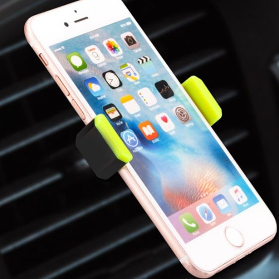 車 スマホホルダー エアコン吹き出し口用調整式携帯電話固定具