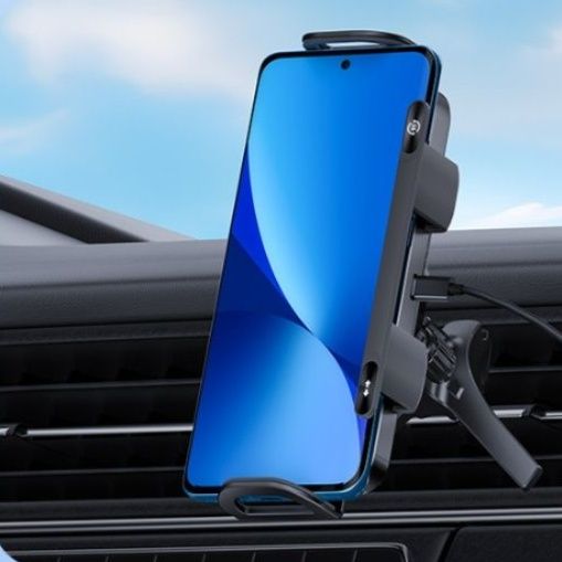 車 スマホホルダー 360度回転式冷却ファン付車載携帯電話固定台