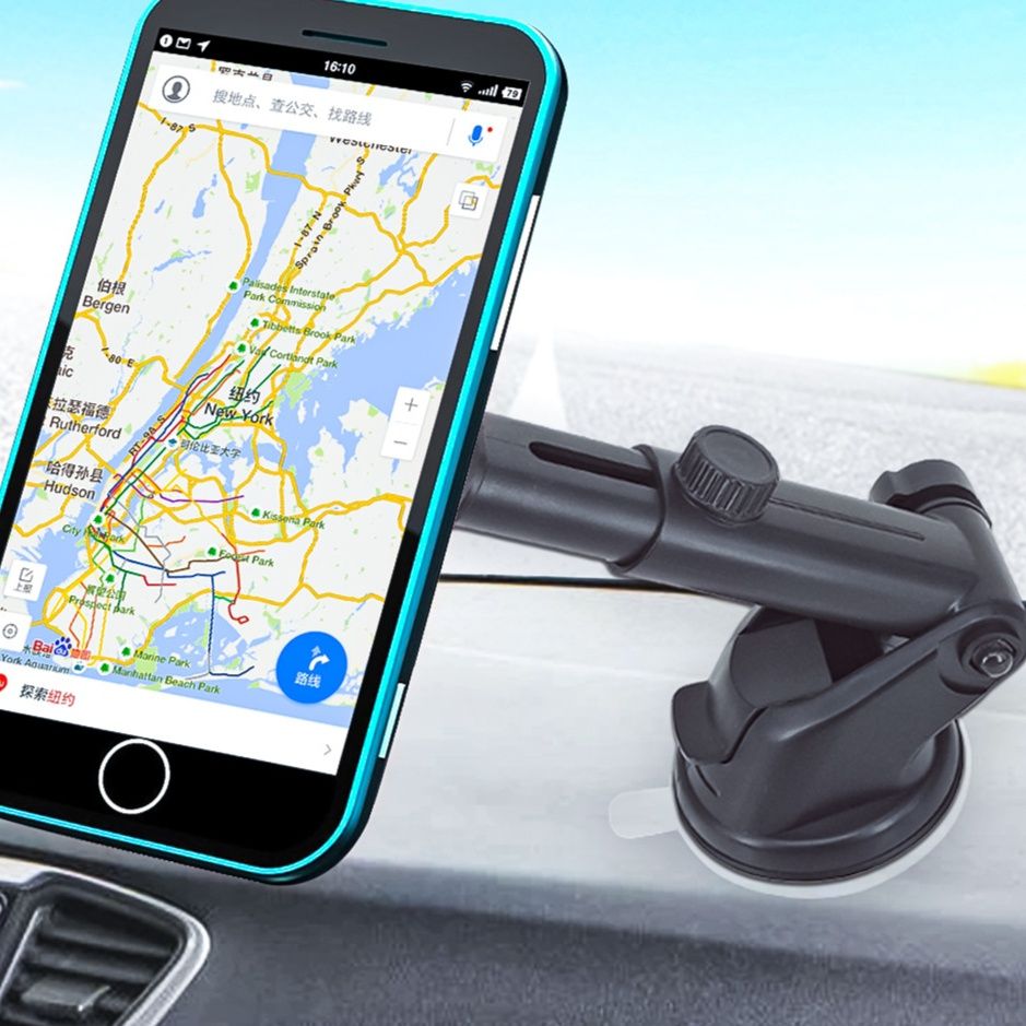 車 スマホホルダー 伸縮アーム式磁石固定車載携帯電話固定具