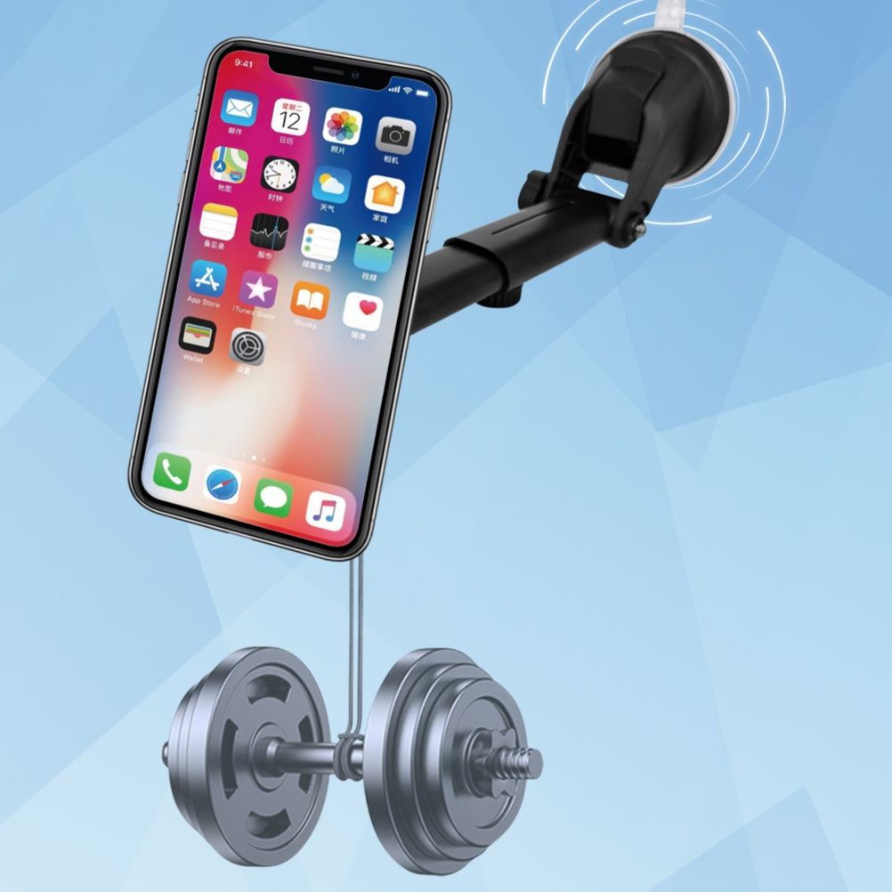車 スマホホルダー 伸縮アーム式磁石固定車載携帯電話固定具