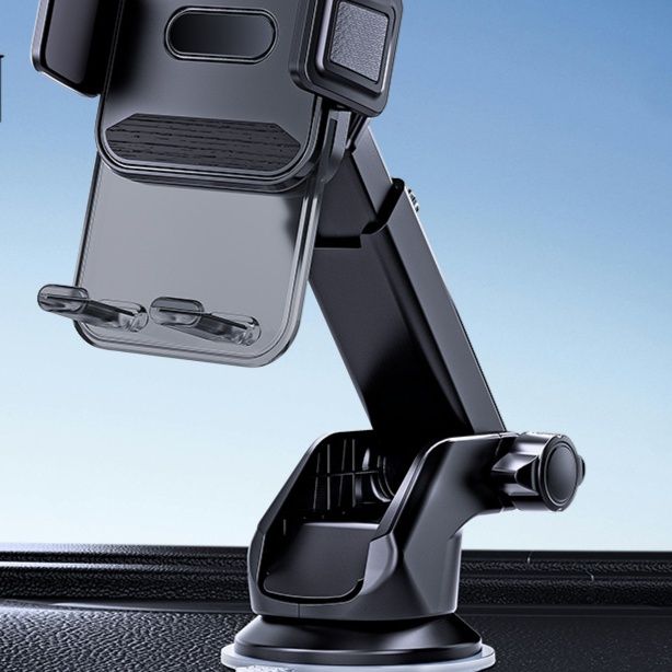 車 スマホホルダー 伸縮アーム式吸盤固定車載スマホホルダー