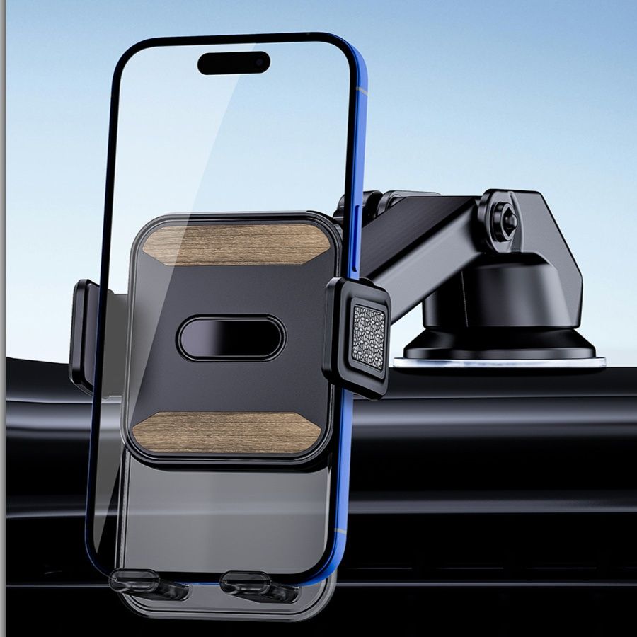 車 スマホホルダー 伸縮アーム式吸盤固定車載スマホホルダー