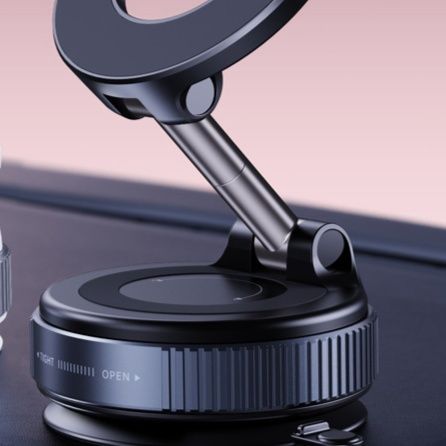 車 スマホホルダー 真空吸盤式角度調整可能磁気車載スマホホルダー