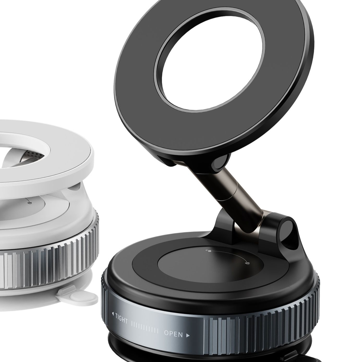 車 スマホホルダー 真空吸盤式角度調整可能磁気車載スマホホルダー