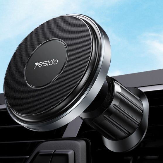 車 スマホホルダー 車載ワイヤレス充電機能付き磁気吸着式スマホホルダー