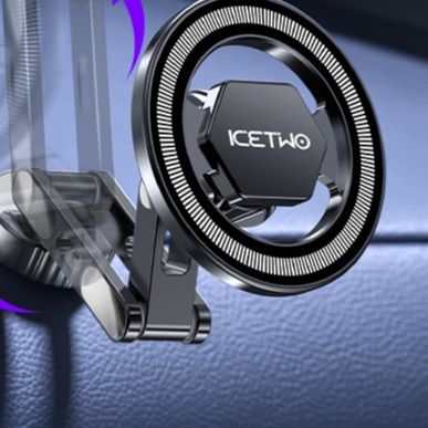 車 スマホホルダー 三百六十度回転式磁気吸着車載スマホホルダー