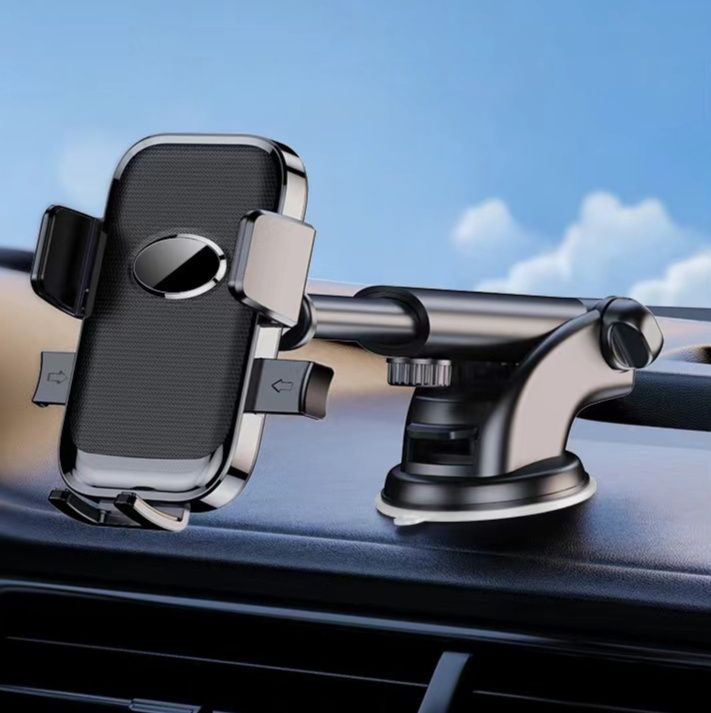 車 スマホホルダー 車載用吸盤式重力自動開閉スマホホルダー