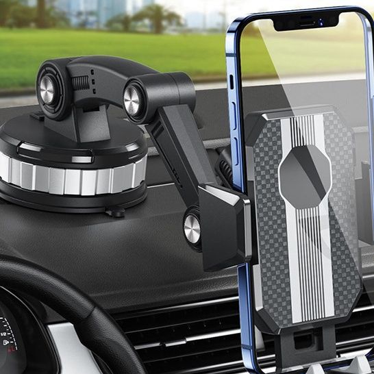 車 スマホホルダー 真空吸着式伸縮アームスマホホルダー