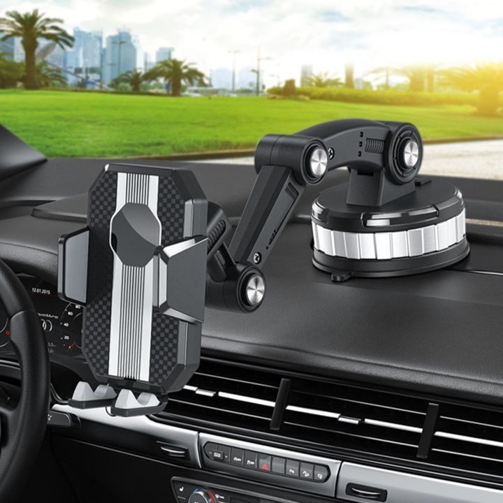 車 スマホホルダー 真空吸着式伸縮アームスマホホルダー