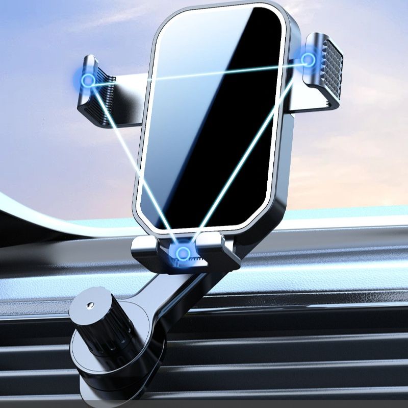 車 スマホホルダー 伸縮式重力感応エアコン取り付け型車載ホルダー