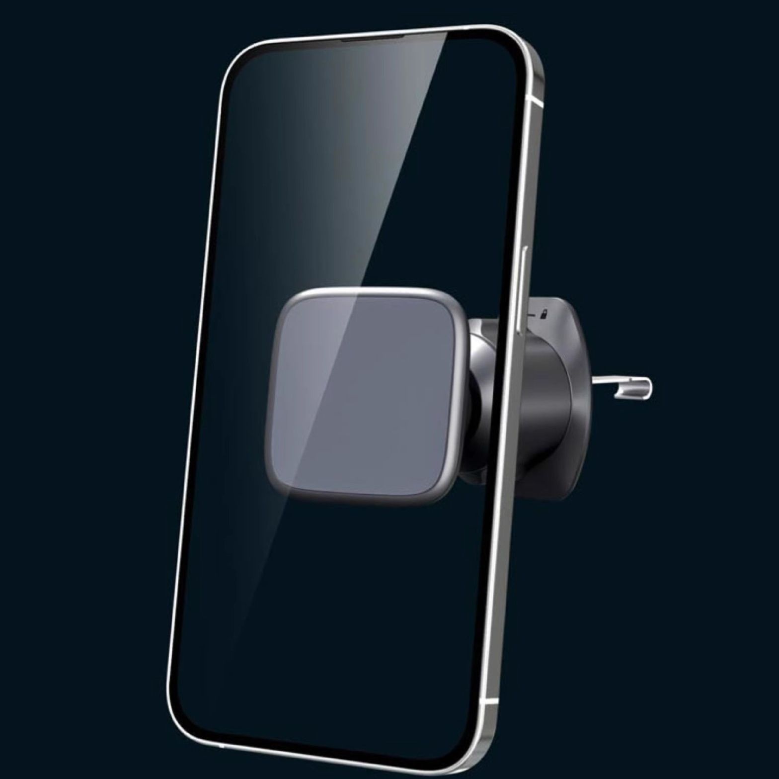 車 スマホホルダー  冷却口取付型球体関節式磁気スマホホルダー