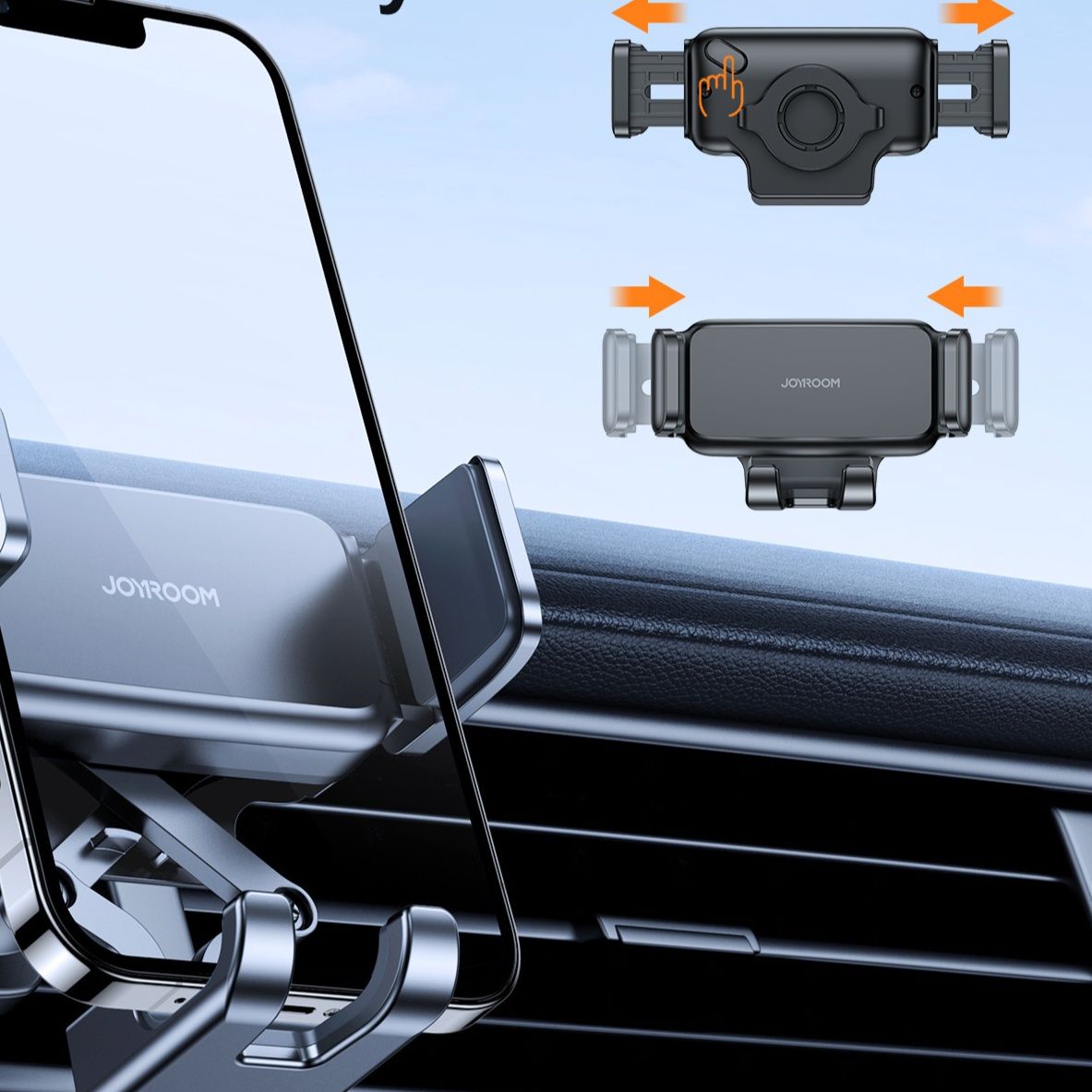 車 スマホホルダー 三百六十度回転式吹き出し口スマホホルダー