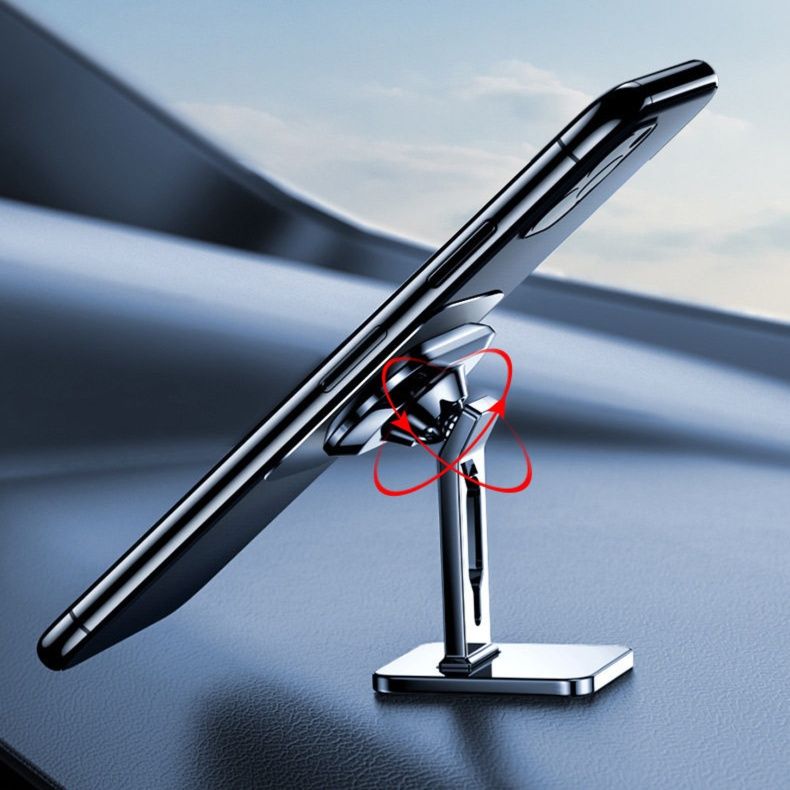 車 スマホホルダー 強力磁気吸着式伸縮アーム車載スマホホルダー