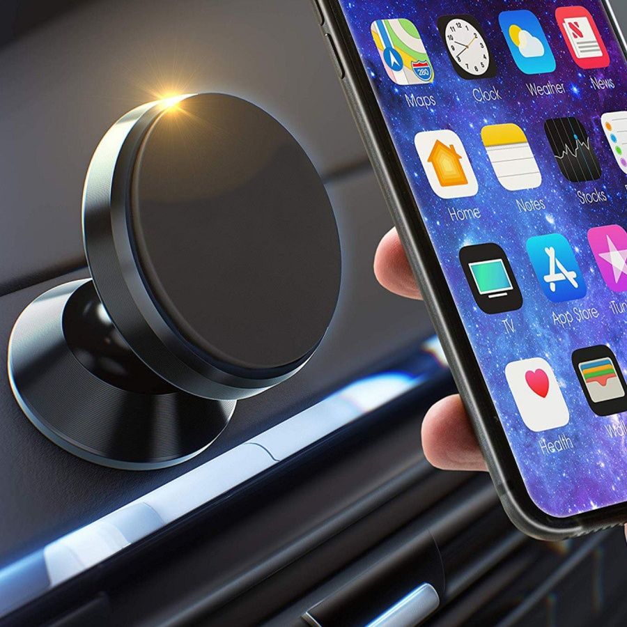 車 スマホホルダー 車載用磁石式回転式携帯電話固定台