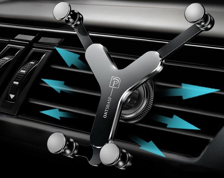 車 スマホホルダー 重力式自動固定エアコン吹出口専用スマホホルダー