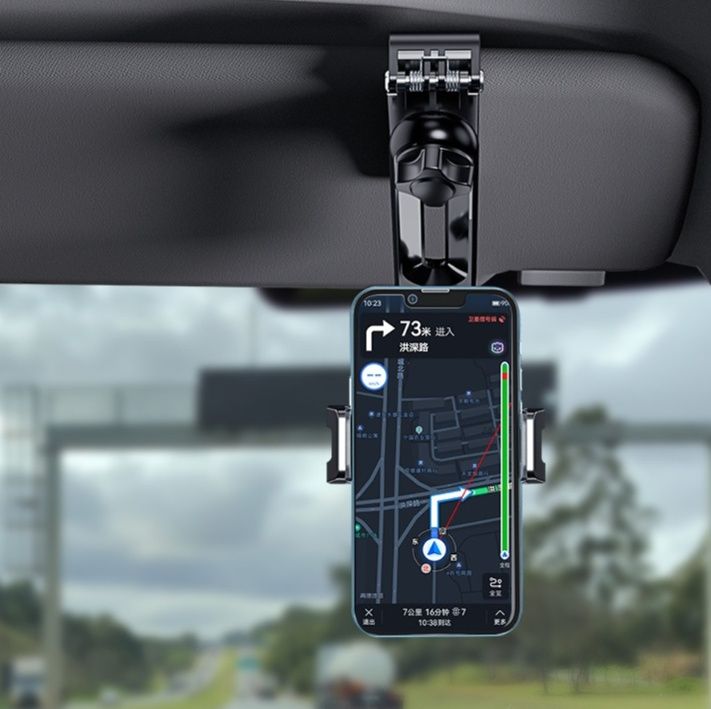 スマートフォンフォルダー車 サンバイザータイプ取付け式多関節アーム