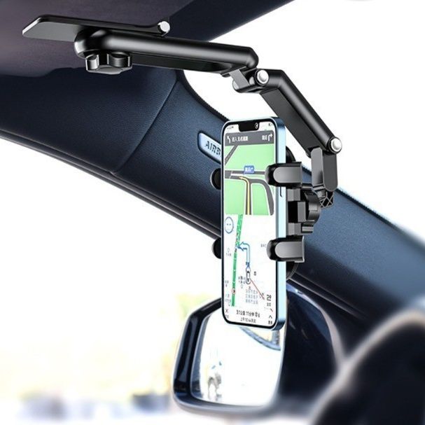 スマートフォンフォルダー車 サンバイザータイプ多関節回転