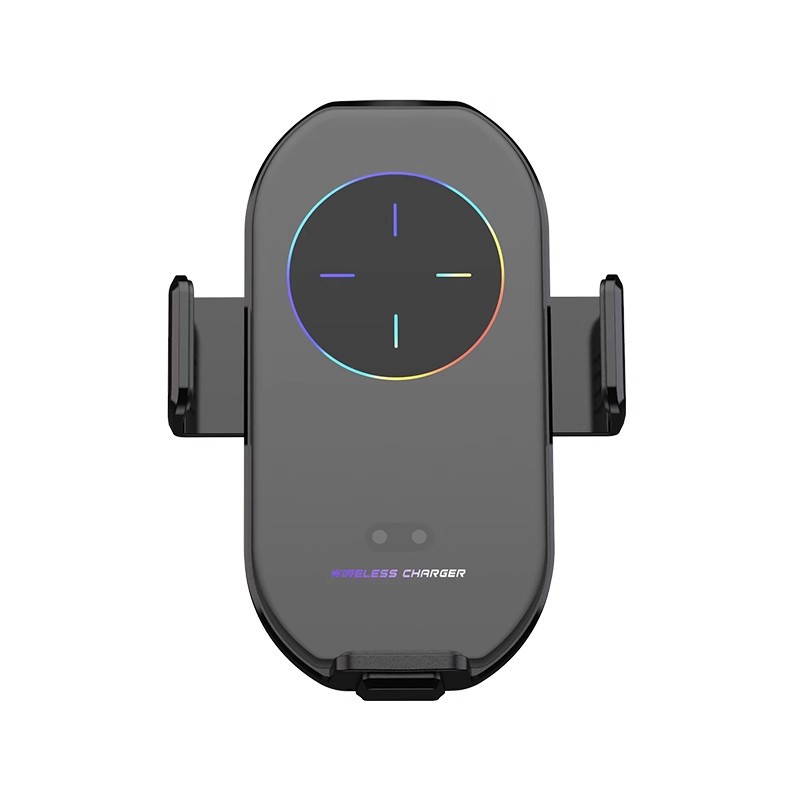 スマホホルダー　車 自動開閉式エアコン取付無接点充電ホルダー